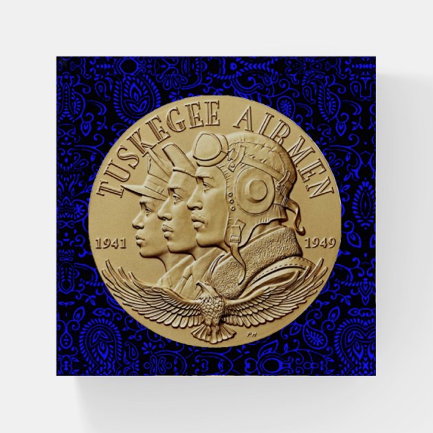 TUSKEGEE AIRMEN COIN Paperweight Zazzle