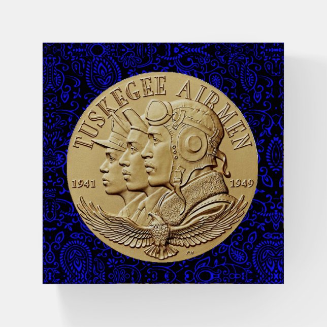 TUSKEGEE AIRMEN COIN  Paperweight (Front)