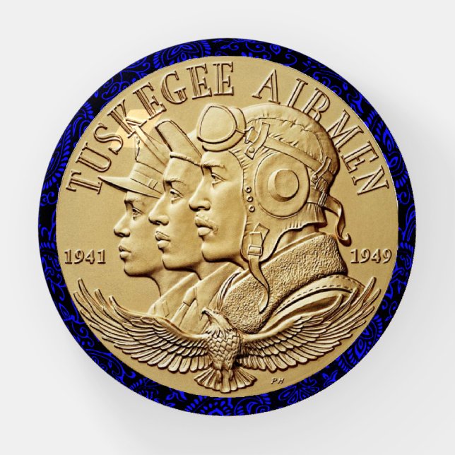 TUSKEGEE AIRMEN COIN  PAPERWEIGHT (Front)