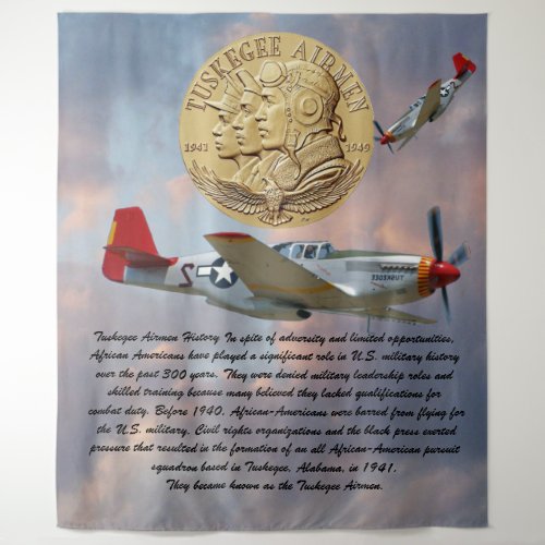 Tuskegee Airmen COIN Tapestry