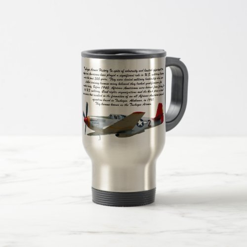 TUSKEGEE AIRMEN COIN   TRAVEL MUG