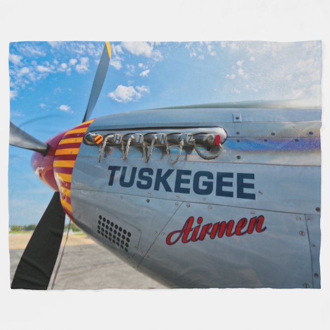 TUSKEGEE AIRMEN FLEECE BLANKET (Front (Horizontal))