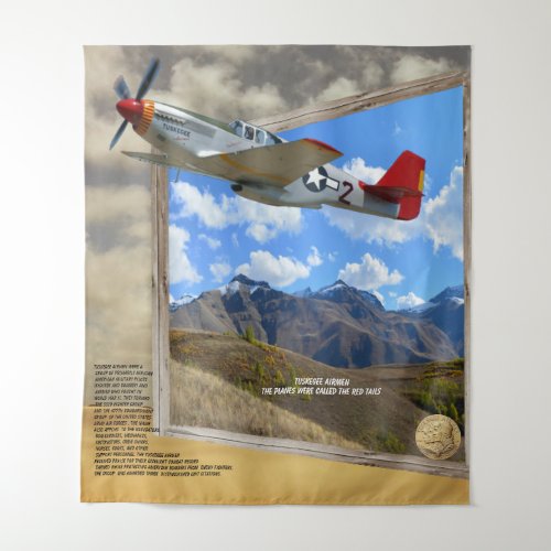 TUSKEGEE Airmen FLYING OUT OF PICTURE    Tapestry