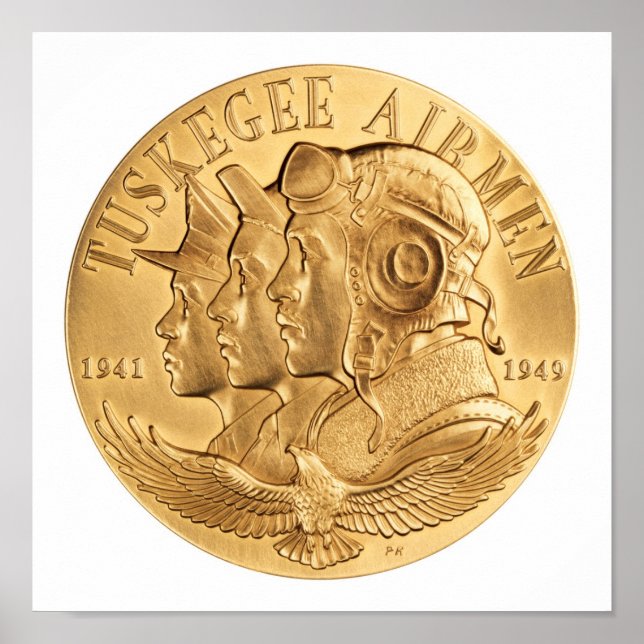 Tuskegee Airmen Gold Medal Poster (Front)