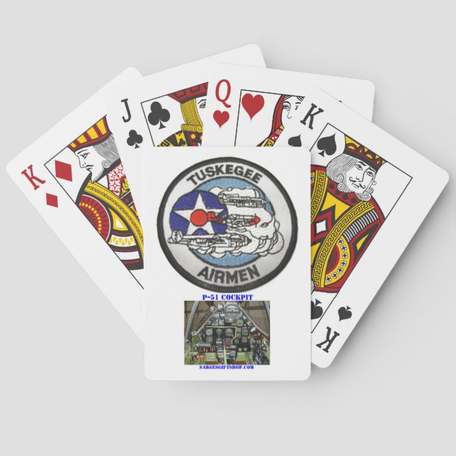 TUSKEGEE AIRMEN POKER CARDS (Back)