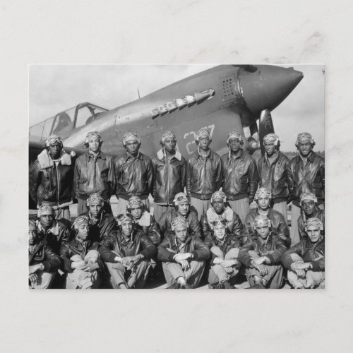 tuskegee airmen postcard