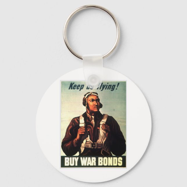 Tuskegee Airmen, Red Tail War-bond Keychain (Front)