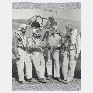 TUSKEGEE AIRMEN (The RED TAILS) Fleece Blanket