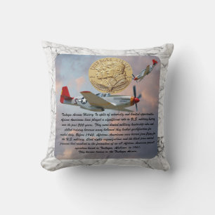 Tuskegee Airmen Throw Pillow