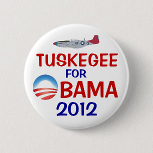 Tuskegee for Obama Button
