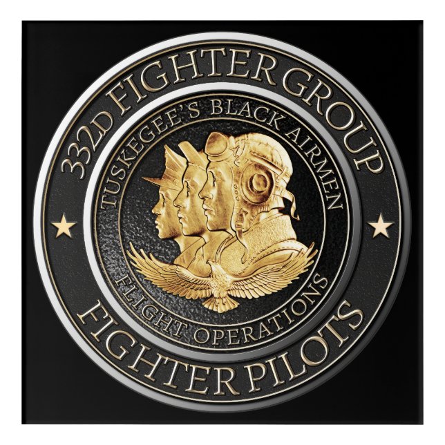 Tuskegee Red Tail Airmen 332d Fighter Group Acrylic Print (Front)