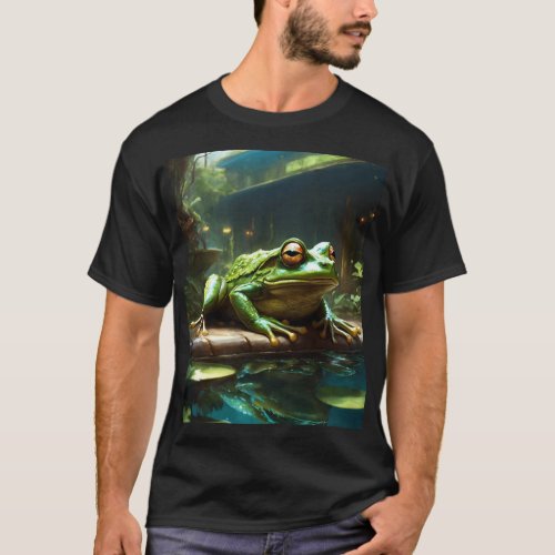 Tusker Frog Fantasy Art T_Shirt