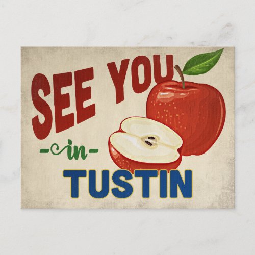 Tustin California Apple _ Vintage Travel Postcard