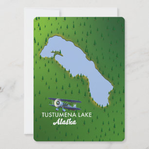 Tustumena Lake Travel map