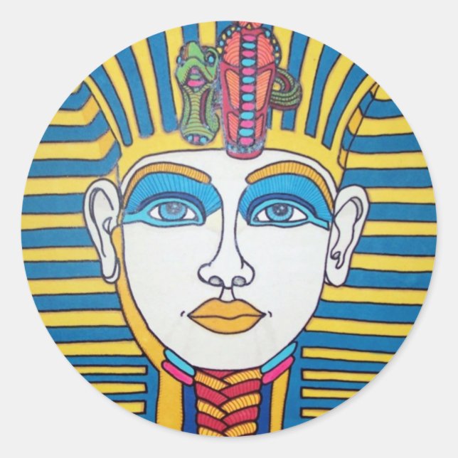 Tut by Piliero Classic Round Sticker (Front)