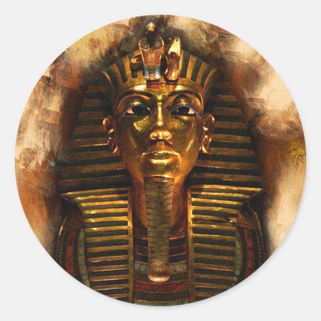TUTANKHAMEN Ancient Egyptian Pharaoh Stickers (Front)
