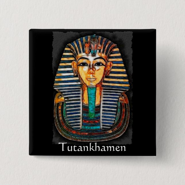 TUTANKHAMEN Egyptian Pharaoh Gift Range Button (Front)