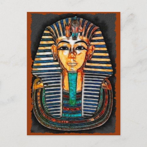 TUTANKHAMEN Egyptian Pharaoh Postcard