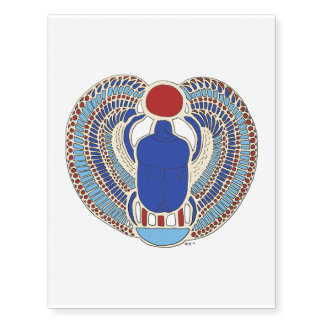 Tutankhamon Hieroglyph Temporary Tattoos