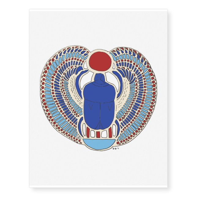 Tutankhamon Hieroglyph Temporary Tattoos (Front)