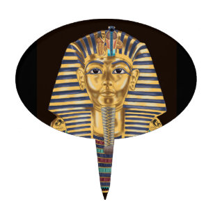 Tutankhamon’s Golden Mask Cake Topper