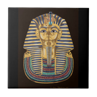 Tutankhamon’s Golden Mask Ceramic Tile