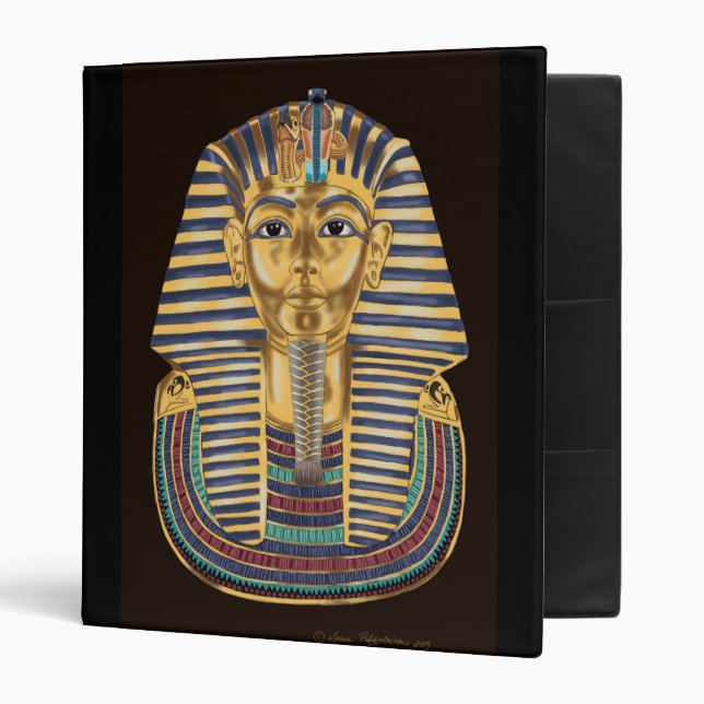 Tutankhamon's Golden Mask 3 Ring Binder (Front/Inside)