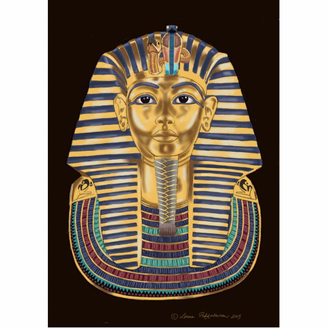 Tutankhamon's Golden Mask Statuette (Front)