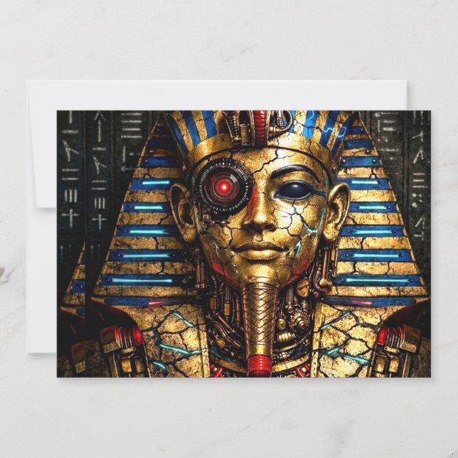 Tutankhamun 2.0: The Cyber King Invitation (Front)