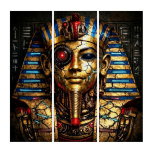 Tutankhamun 2.0: The Cyber King Triptych
