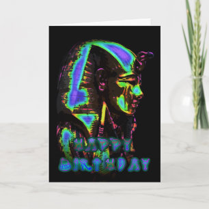 TUTANKHAMUN BIRTHDAY CARD Folded Greeting Card