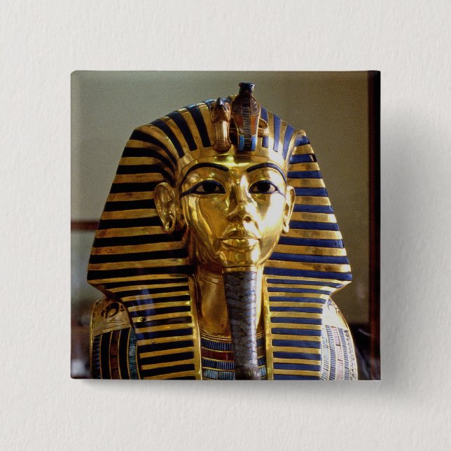 Tutankhamun - Burial mask Button (Front)