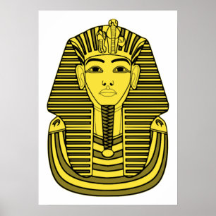 Tutankhamun clip art illustration poster