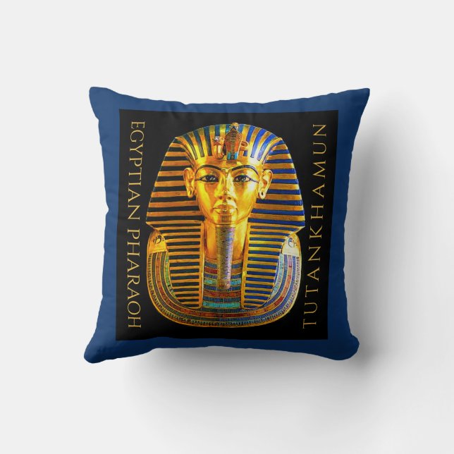 TUTANKHAMUN Discovery Centennial  Throw Pillow (Back)