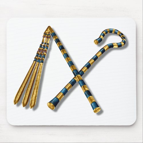 Tutankhamuns Flail and Crook Mouse Pad