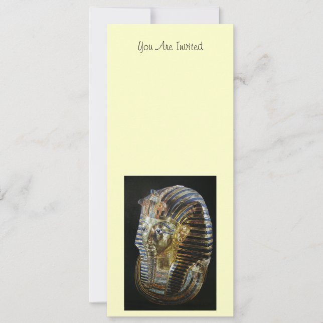 Tutankhamun’s Golden Mask Invitation (Front)