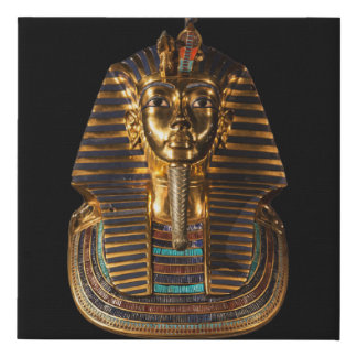 Tutankhamun The Egyptian King – Ancient Royal Maje Faux Canvas Print