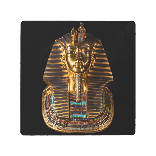 Tutankhamun The Egyptian King – Ancient Royal Maje Metal Print (Front)