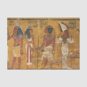 Tutankhamun Tomb, North Wall by Egyptian History Tissue Paper