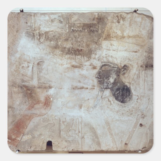Tuthmosis III  offering incense to the god, Square Sticker (Front)