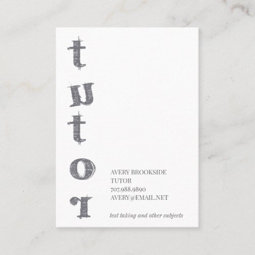 Tutor Business Card