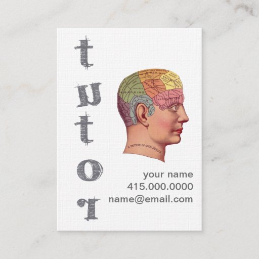 Customizable Tutor Business Card Template