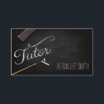Tutor chalkboard business card<br><div class="desc">Tutor chalkboard</div>