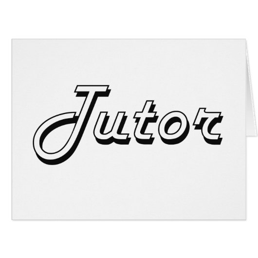 Tutor Classic Job Design Cards (Front Horizontal)