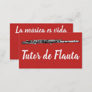 Tutor de Flauta Business Card