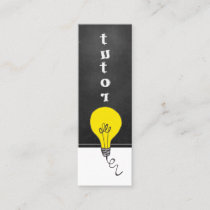 Store Education Lightbulb Premium Business Card