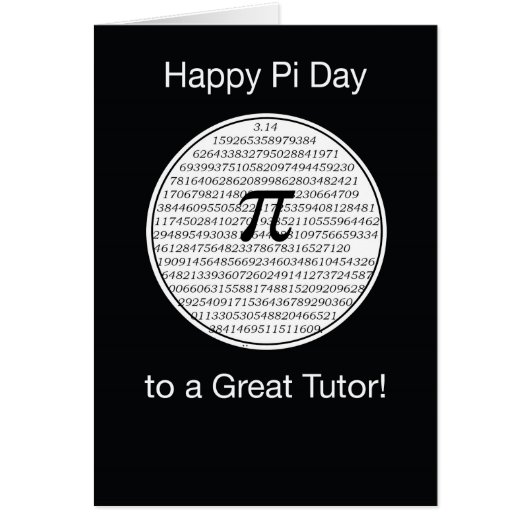 Tutor Pi Day Circle (Front)