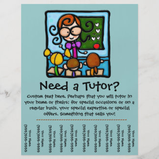 Tutor promotional tear sheet flyer