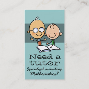 Tutor Tutoring Teacher Make money tutoring Business Card