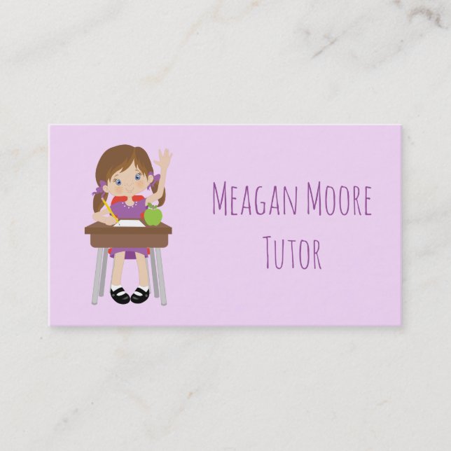 Tutor your child business card (Front)